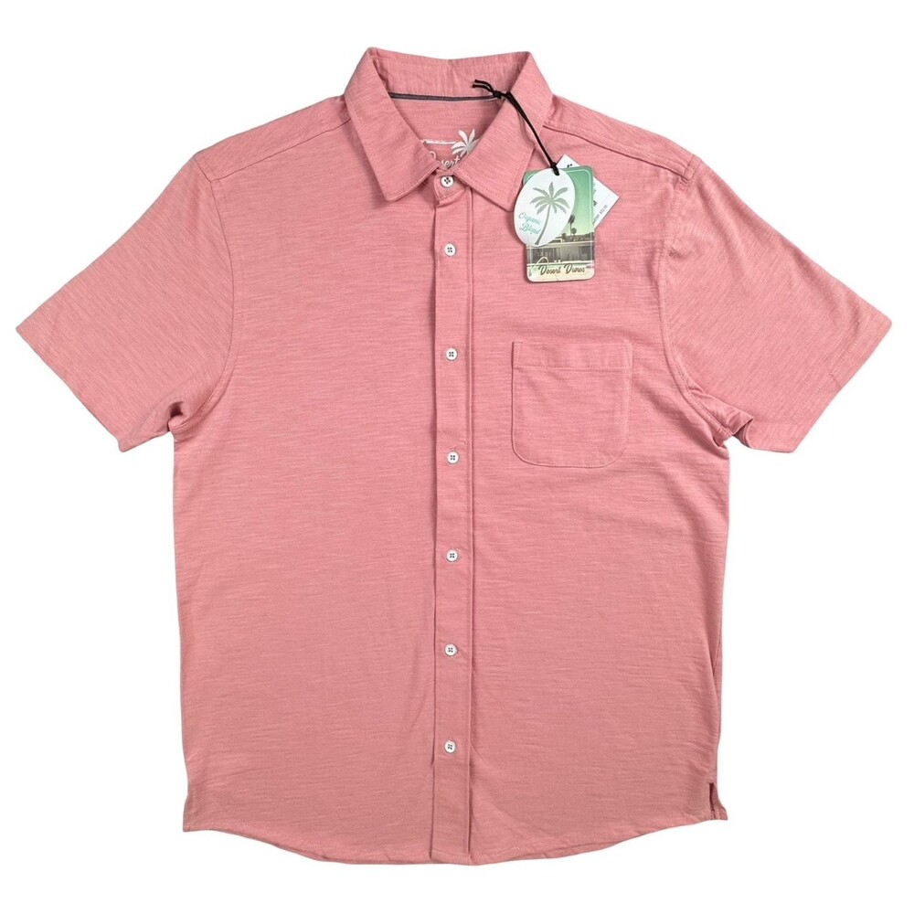 Desert Dunes Paradise Found Medium Shirt Short Sleeve Button Down Cotton New